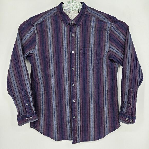 Territory Ahead Shirt Mens XL Long Sleeve Button Down Casual Striped Preppy - Picture 1 of 10